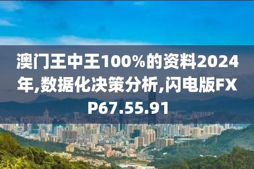 澳门王中王100%的资料2024年,数据化决策分析,闪电版FXP67.55.91