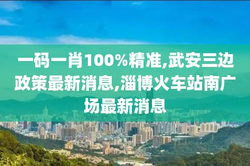 一码一肖100%精准,武安三边政策最新消息,淄博火车站南广场最新消息