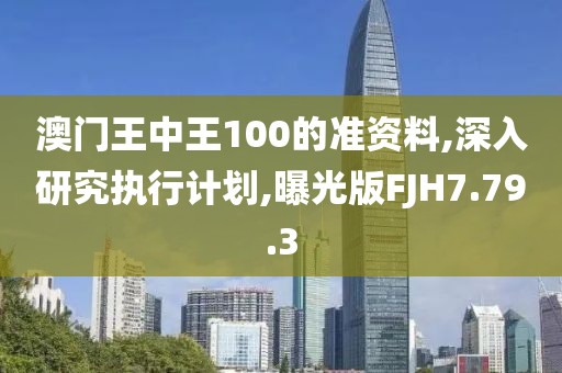 澳门王中王100的准资料,深入研究执行计划,曝光版FJH7.79.3