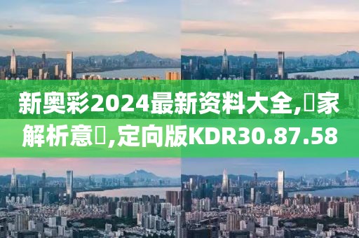 新奥彩2024最新资料大全,專家解析意見,定向版KDR30.87.58