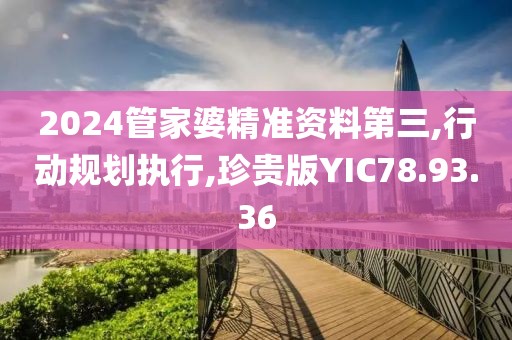 2024管家婆精准资料第三,行动规划执行,珍贵版YIC78.93.36