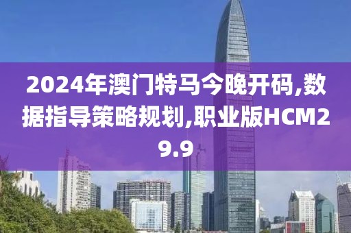 2024年澳门特马今晚开码,数据指导策略规划,职业版HCM29.9