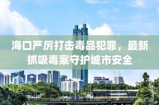 海口严厉打击毒品犯罪，最新抓吸毒案守护城市安全