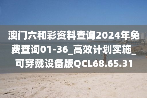 澳门六和彩资料查询2024年免费查询01-36_高效计划实施_可穿戴设备版QCL68.65.31