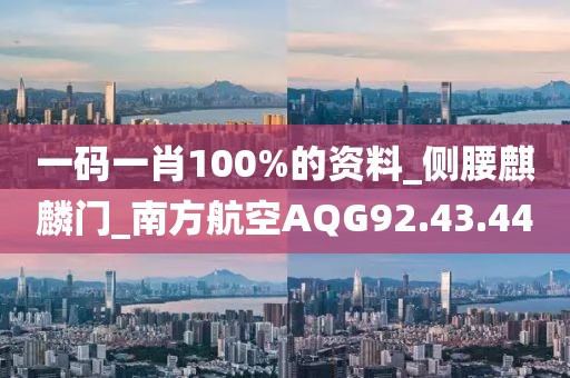 一码一肖100%的资料_侧腰麒麟门_南方航空AQG92.43.44