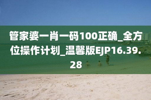 管家婆一肖一码100正确_全方位操作计划_温馨版EJP16.39.28