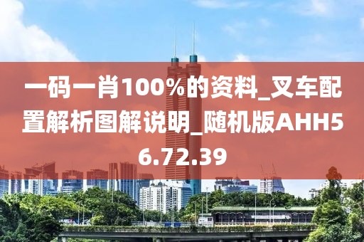 一码一肖100%的资料_叉车配置解析图解说明_随机版AHH56.72.39