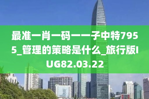 最准一肖一码一一子中特7955_管理的策略是什么_旅行版IUG82.03.22