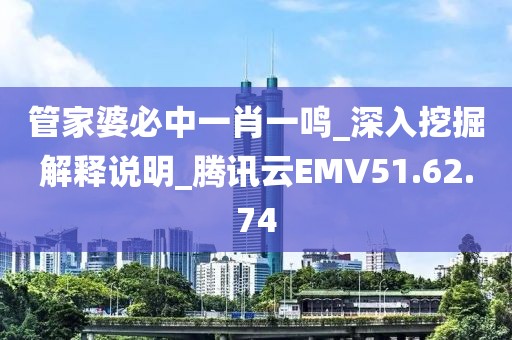 管家婆必中一肖一鸣_深入挖掘解释说明_腾讯云EMV51.62.74