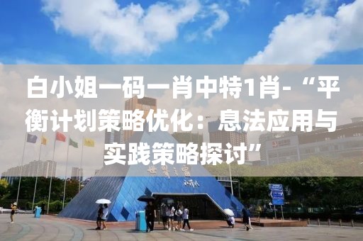 白小姐一码一肖中特1肖-“平衡计划策略优化：息法应用与实践策略探讨”