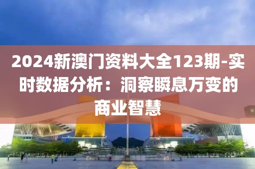 2024新澳门资料大全123期-实时数据分析：洞察瞬息万变的商业智慧