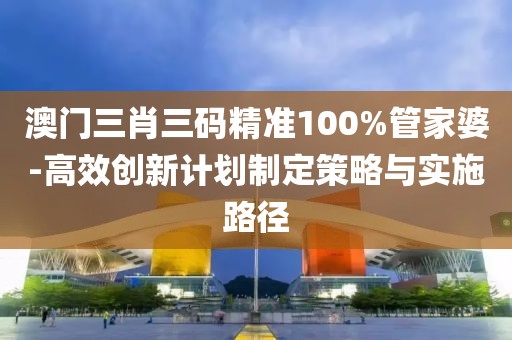 澳门三肖三码精准100%管家婆-高效创新计划制定策略与实施路径