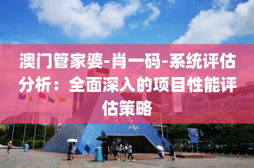 澳门管家婆-肖一码-系统评估分析：全面深入的项目性能评估策略