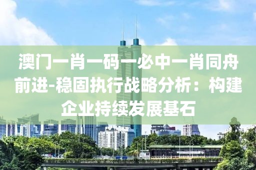 澳门一肖一码一必中一肖同舟前进-稳固执行战略分析：构建企业持续发展基石