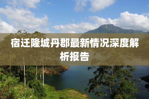 宿迁隆城丹郡最新情况深度解析报告