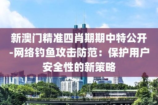 新澳门精准四肖期期中特公开-网络钓鱼攻击防范：保护用户安全性的新策略