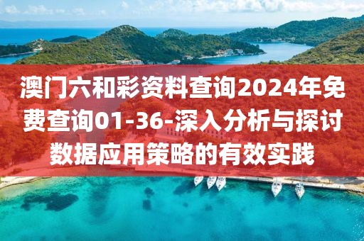 澳门六和彩资料查询2024年免费查询01-36-深入分析与探讨数据应用策略的有效实践