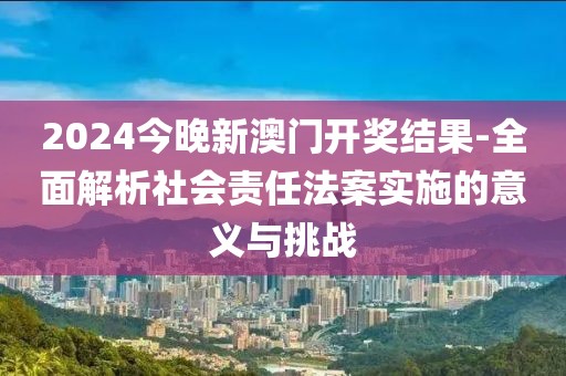 2024今晚新澳门开奖结果-全面解析社会责任法案实施的意义与挑战