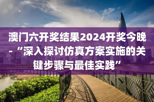 澳门六开奖结果2024开奖今晚-“深入探讨仿真方案实施的关键步骤与最佳实践”