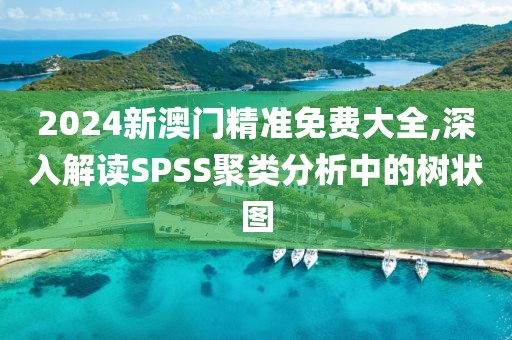 2024新澳门精准免费大全,深入解读SPSS聚类分析中的树状图