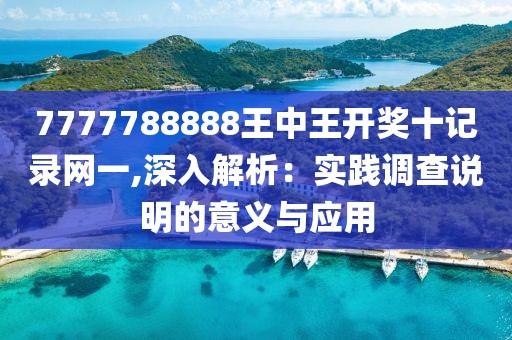 7777788888王中王开奖十记录网一,深入解析：实践调查说明的意义与应用