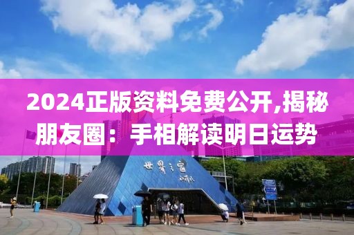 2024正版资料免费公开,揭秘朋友圈：手相解读明日运势