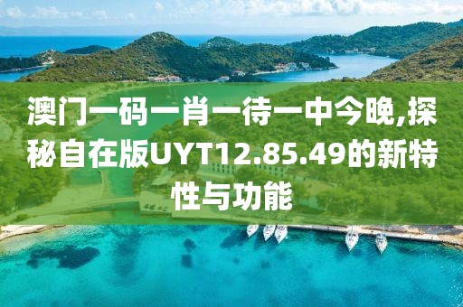 澳门一码一肖一待一中今晚,探秘自在版UYT12.85.49的新特性与功能