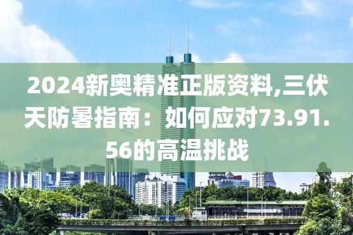 2024新奥精准正版资料,三伏天防暑指南：如何应对73.91.56的高温挑战