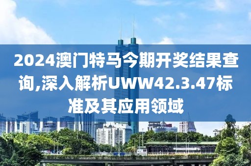 2024澳门特马今期开奖结果查询,深入解析UWW42.3.47标准及其应用领域