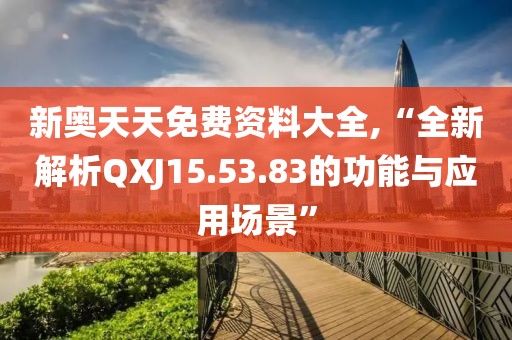 新奥天天免费资料大全,“全新解析QXJ15.53.83的功能与应用场景”