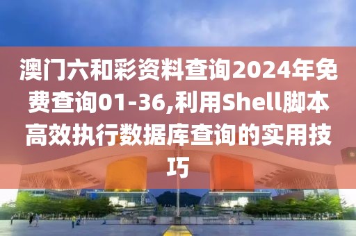 澳门六和彩资料查询2024年免费查询01-36,利用Shell脚本高效执行数据库查询的实用技巧