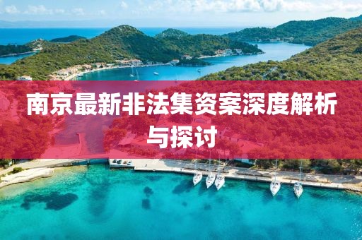 南京最新非法集资案深度解析与探讨