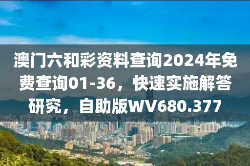 澳门六和彩资料查询2024年免费查询01-36，快速实施解答研究，自助版WV680.377