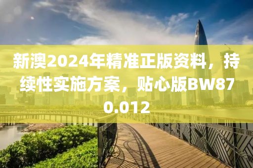 新澳2024年精准正版资料，持续性实施方案，贴心版BW870.012