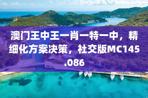 澳门王中王一肖一特一中，精细化方案决策，社交版MC145.086