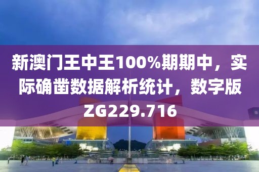 新澳门王中王100%期期中，实际确凿数据解析统计，数字版ZG229.716