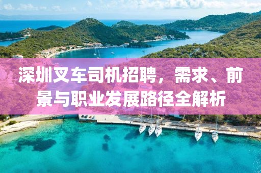 深圳叉车司机招聘，需求、前景与职业发展路径全解析