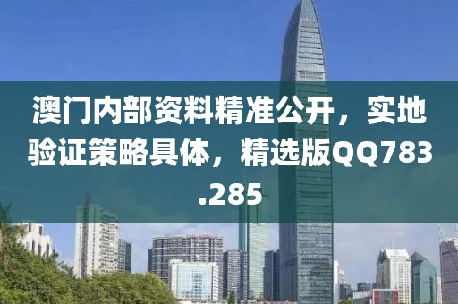 澳门内部资料精准公开，实地验证策略具体，精选版QQ783.285