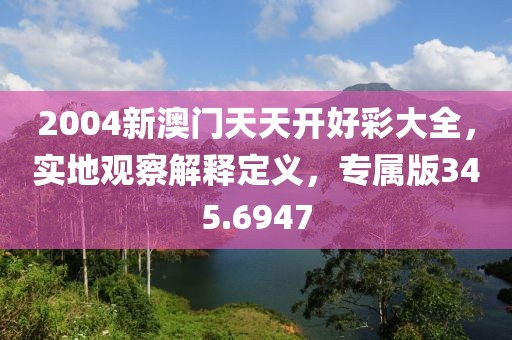 2004新澳门天天开好彩大全，实地观察解释定义，专属版345.6947