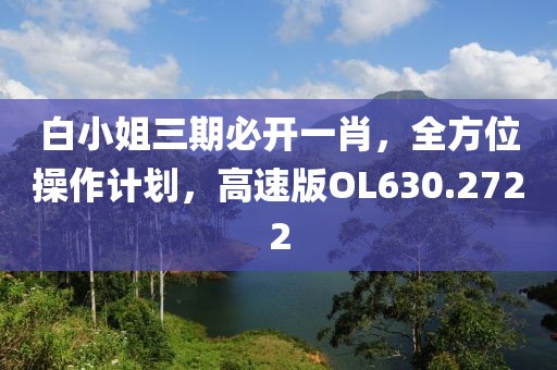 白小姐三期必开一肖，全方位操作计划，高速版OL630.2722