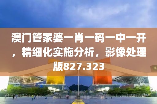 澳门管家婆一肖一码一中一开，精细化实施分析，影像处理版827.323