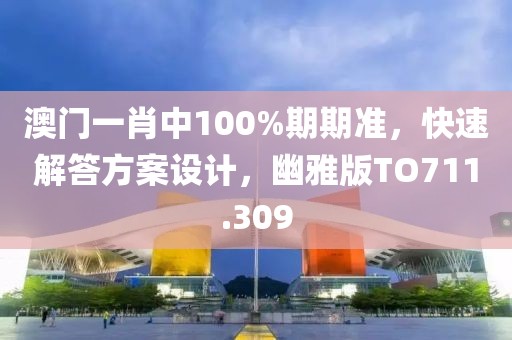 澳门一肖中100%期期准，快速解答方案设计，幽雅版TO711.309