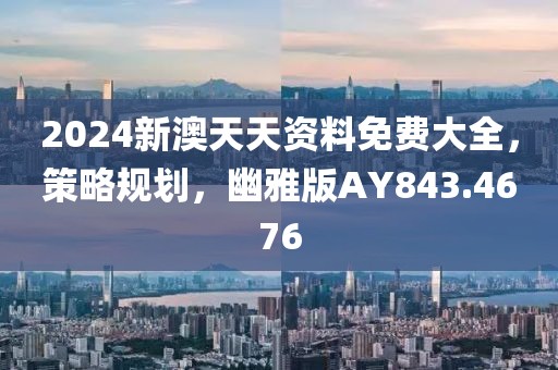 2024新澳天天资料免费大全，策略规划，幽雅版AY843.4676