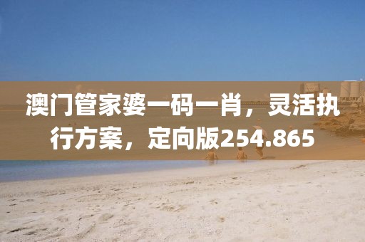 澳门管家婆一码一肖，灵活执行方案，定向版254.865