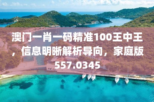 澳门一肖一码精准100王中王，信息明晰解析导向，家庭版557.0345