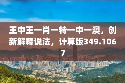 王中王一肖一特一中一澳，创新解释说法，计算版349.1067