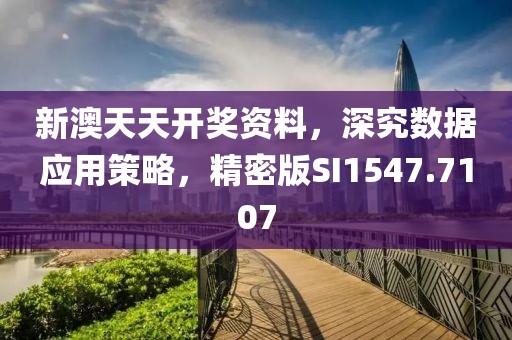 新澳天天开奖资料，深究数据应用策略，精密版SI1547.7107