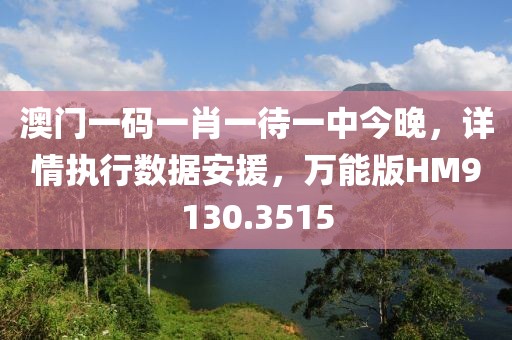 澳门一码一肖一待一中今晚，详情执行数据安援，万能版HM9130.3515