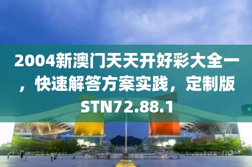 2004新澳门天天开好彩大全一，快速解答方案实践，定制版STN72.88.1