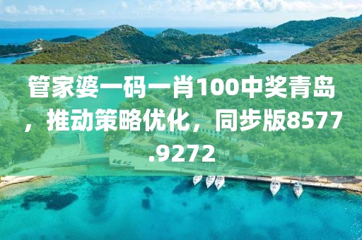 管家婆一码一肖100中奖青岛，推动策略优化，同步版8577.9272